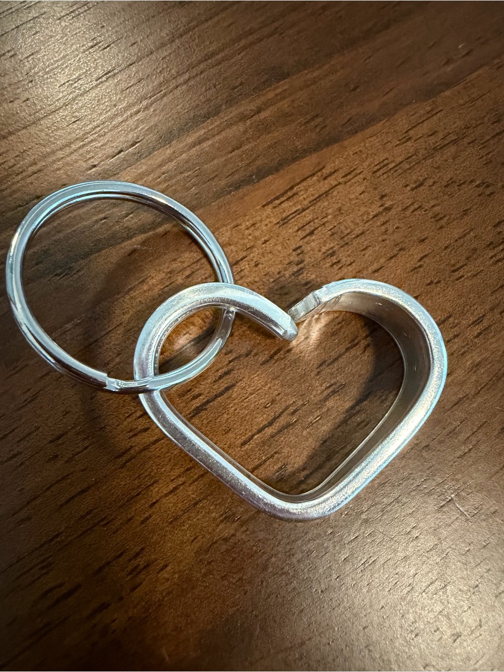 Silverware Heart Keychain
